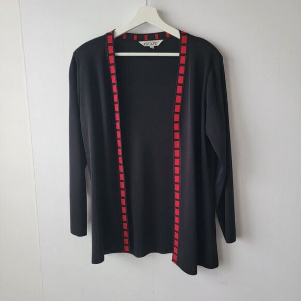 howard wolf escape black long sleeve cardigan S